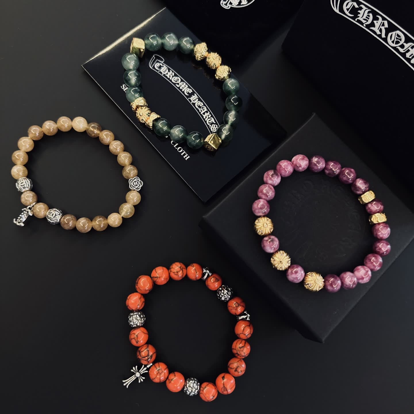 Chrome Hearts Beaded Bracelets Set